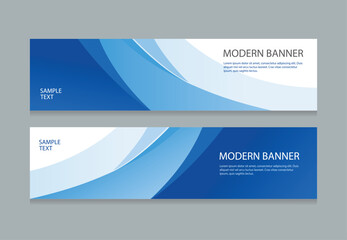 Fototapeta premium Modern Abstract Business web Banner Template Set