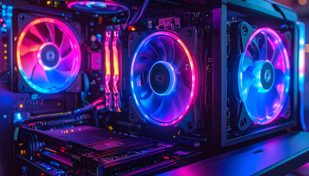 RGB Gaming PC With Colorful Cooling Fan
