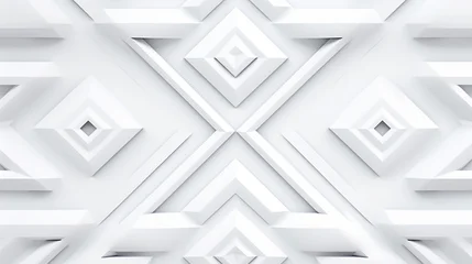 Decorative elements isolated on white background. Ethnic background. Aztec geometric ornament. © alexkich