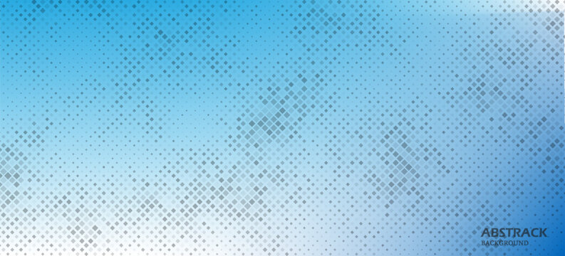Blue Background abstract texture design, abstract blue checker pixel pattern with smooth gradient effect, minimal geometric digital wallpaper