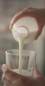 Drinking Turkish traditional drink ayran