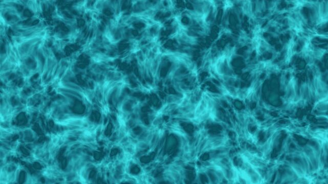 Blue ocean water surface with soft motion waves and sunlight reflection. Abstract summer motion background