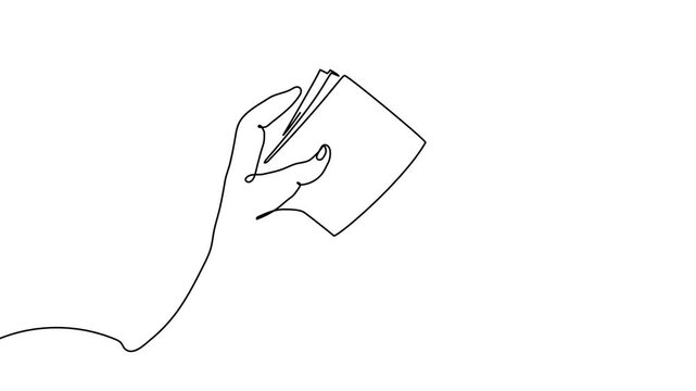 Continuous one line wallet drawing folder document illustration purse single. Wallet drawing folder art file data archive money job open portfolio background card storage empty minimal finance outline
