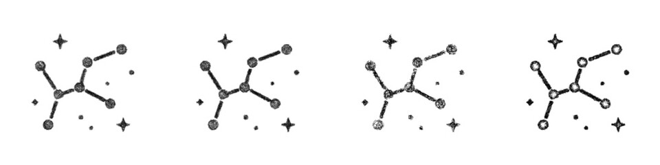 Sketch constellation icon design set © David Zydd