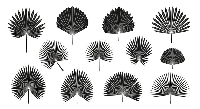 Collection of various metal leaf sculptures.