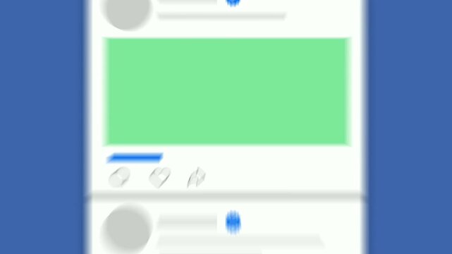 Social media post template for content sharing