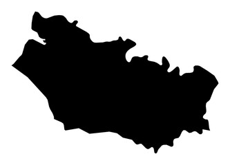 A contour map of Somme. French department silhouette © Ungrim