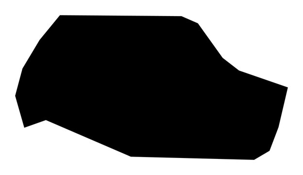 A contour map of Paris. French department silhouette