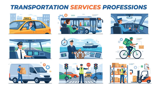 Transportation Workers and Delivery Personnel in Urban Mobility and Logistics Services