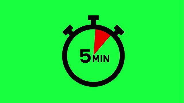 stop watch icon animation, vector illustration of an timer, stopwatch, watch, ckock, 