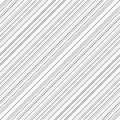 Obraz premium Diagonal thin grey lines abstract on white background. Seamless surface pattern design with linear ornament. Angled straight stripes motif. Slanted pinstripe. Striped digital paper for print. Vector.