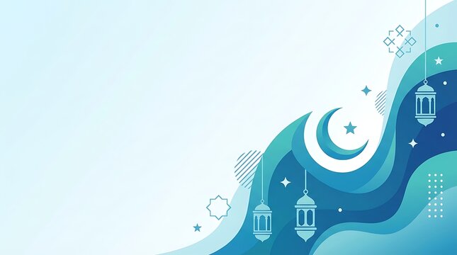 Ramadan Kareem Islamic Background Illustration Design.