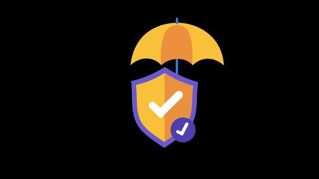 general insurance protection coverage policy animation alpha channel