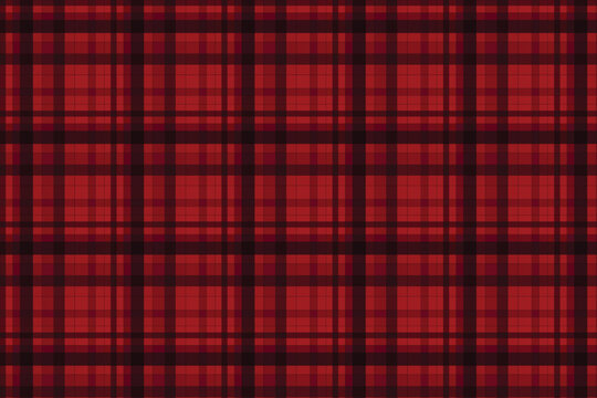 Red plaid pattern vector illustration