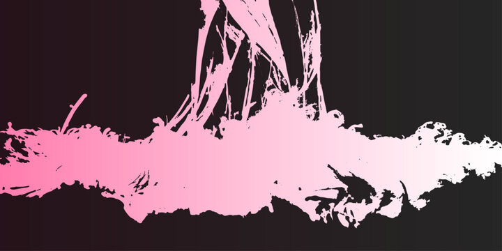 Abstract vector illustration of a scary Halloween tree with a grunge paint splash texture and a black dirty border pattern