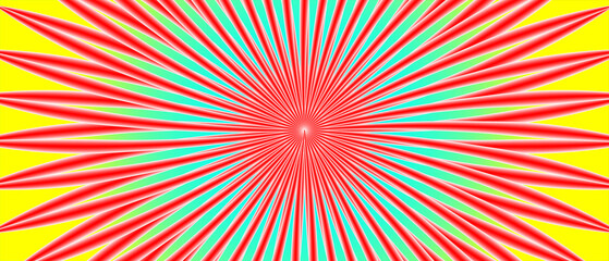   Abstract colorful sunburst background with bright orange and yellow radial rays forming a retro vector illustration of a sunrise star  colorful sunburst background with b © uttam