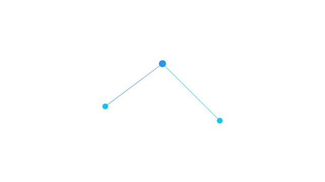 A triangle is formed by three connected points on a plane