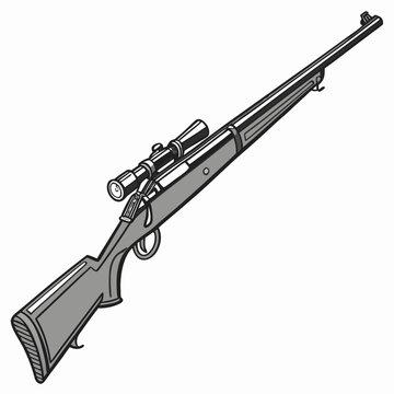 Hunting rifle with scope long range hunting equipment sporting goods