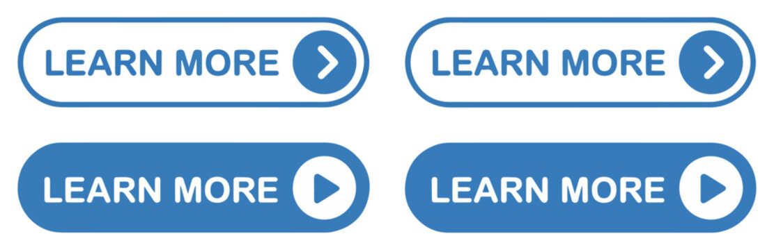 learn more button icon vector
