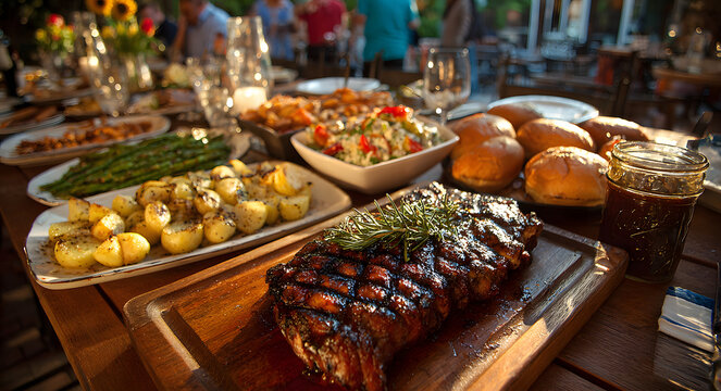 Labor Day is a time to celebrate with a traditional American backyard barbecue and delicious food.