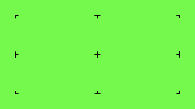 Chroma key background with cross markers for VFX tracking, ideal for professional video compositing, film production, and visual effects workflows.