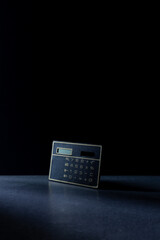 calculator finance accounting dark background