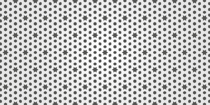 Star and hexagon pattern texture background for artwork.