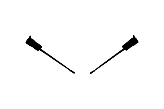 Symmetrical Silhouette of Dual Surgical Trocars
