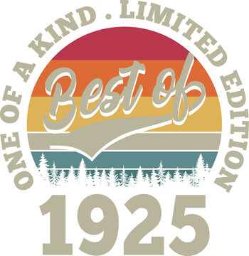 Vintage Best Of 1925 97th Birthday 97 Years Old+