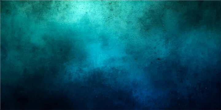Vector Abstract watercolor painting, featuring gradient shades of turquoise and blue, creating an artistic texture resembling deep oceanic layers.