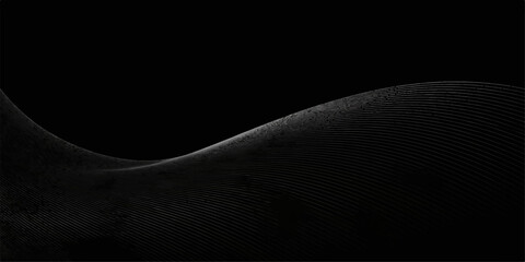 An abstract black and white background capturing the bright flash of lightning across a dark night sky and the space between a distant moon and earth © Mustarin