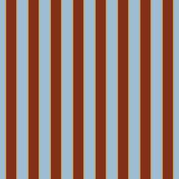 Vertical Stripe Seamless Pattern in Brown and Light Blue, Vintage Striped Background