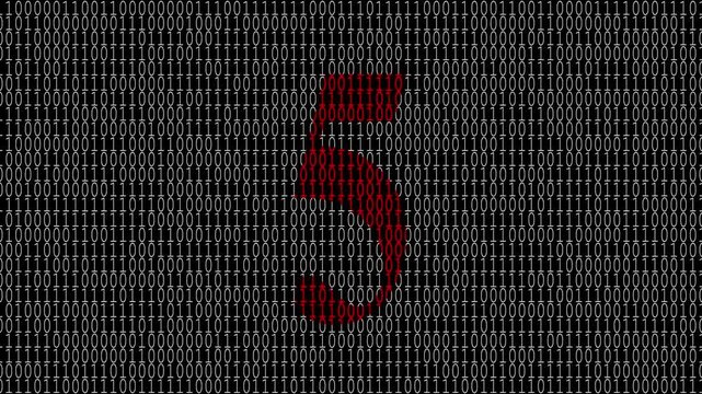 10 to 0 binary timer interface cyber tech background,10 second timer video on binary background, 10 to 0 second timer countdown binary video in 4k. internet,computer code ,technology video concept. 