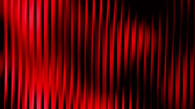Reeded glass red neon wave motion background, fluted glass effect animation, abstract red light curtain fractal pattern, futuristic seamless overlay