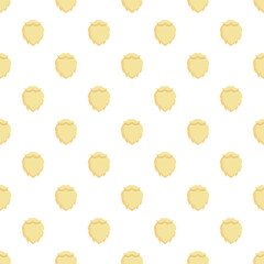 Naklejka premium Blonde beards creating a stylish repeating pattern on a white background