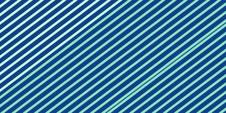 Abstract diagonal stripe pattern background with blue and cyan colors. Modern geometric line texture design.