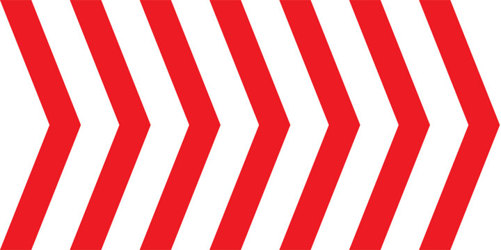 Linear Red Arrow . Arrow Design . Vector Arrow