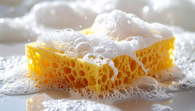 Macro Soap Foam Sponge