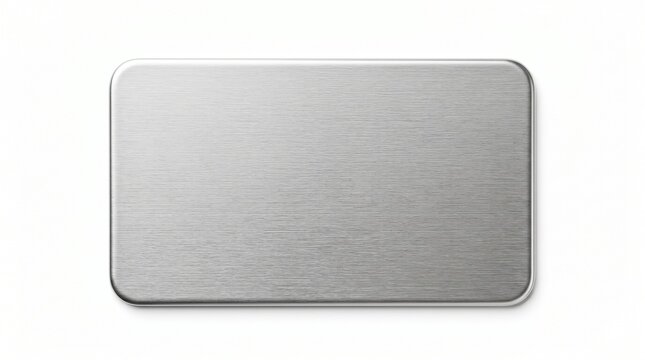 Gray rectangle metal plate object.