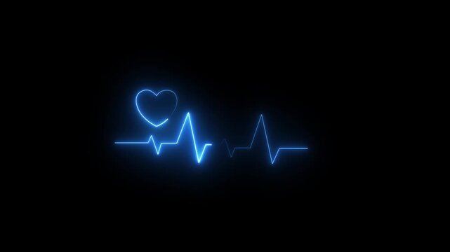 Stethoscope with heart beat report and doctor analyzing checkup. Motion graphics of health concept