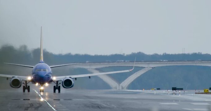 Plane Taking Off from DCA Airport, Framed Left