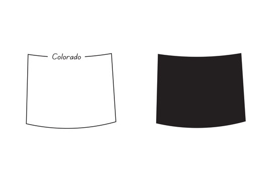 Colorado map icon. Colorado icon vector