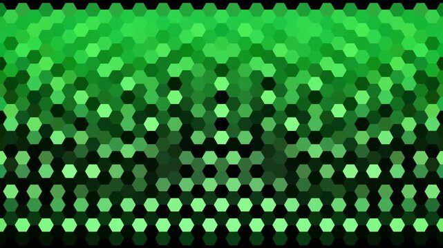 interlocking colored geometric shapes changing abstract motion background, mosaic pattern