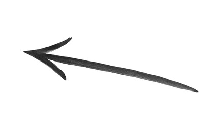 Black arrow isolated on white background