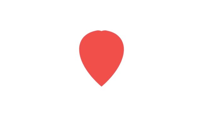 A red location marker icon is shown on a white background