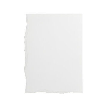 Blank tear-stained paper with rough edges