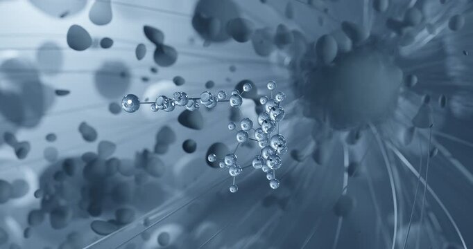 Pencycuron rotating molecular structure, 3d ball-and-stick model, looped video fungicidal agent
