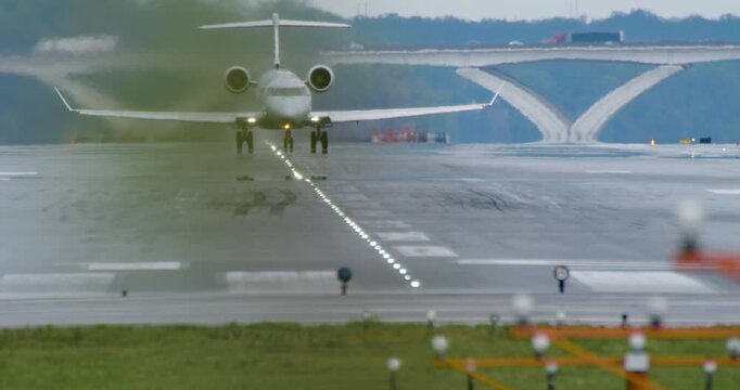 View of Runway at Washington DC's Reagan National Airport