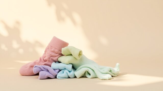 Pastel Cashmere and Mink Blend Socks Arrangement
