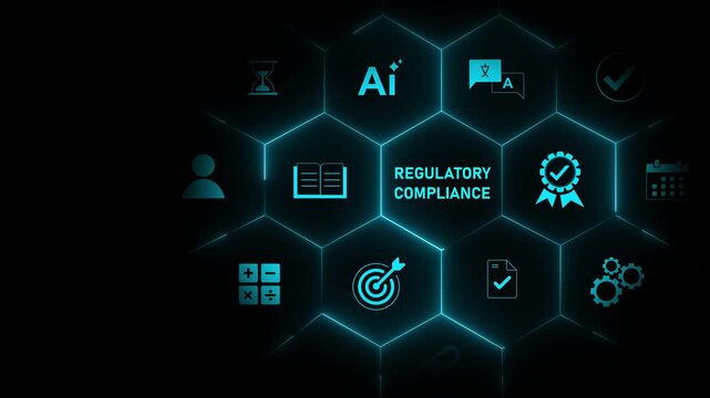 Compliance rules regulation policy law. optical lager light background